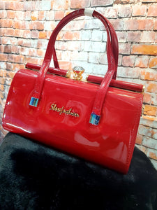 Red Patent Leather Handbag