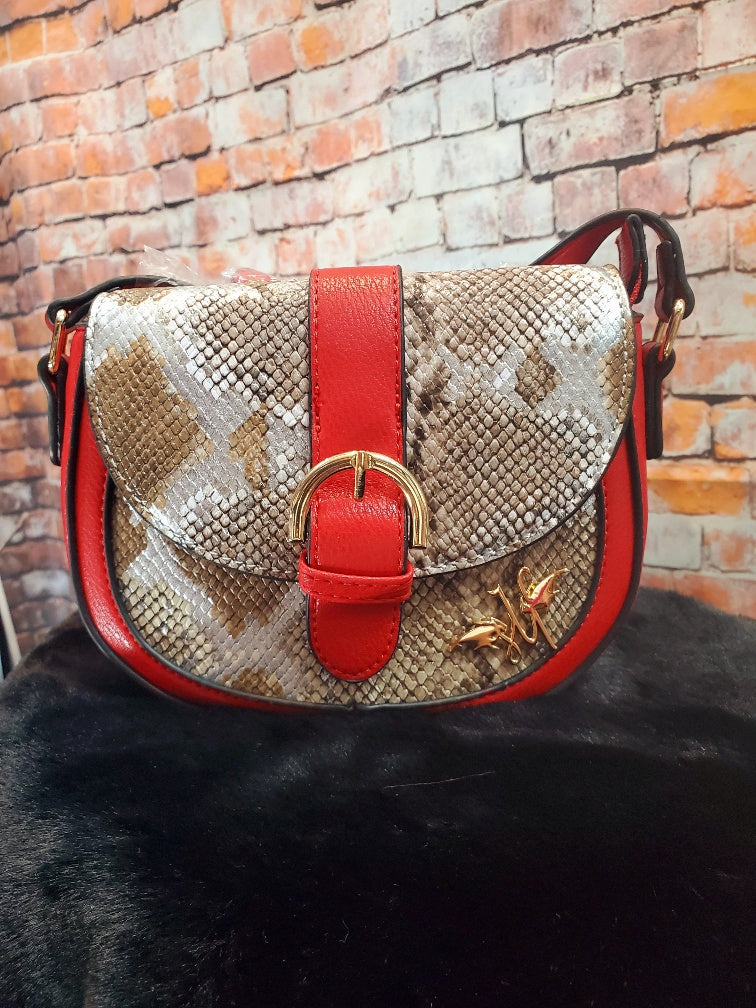 Snake Skin Crossbody Handbag