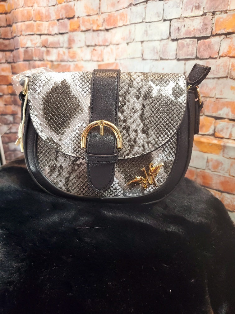 Snake Skin Crossbody Handbag