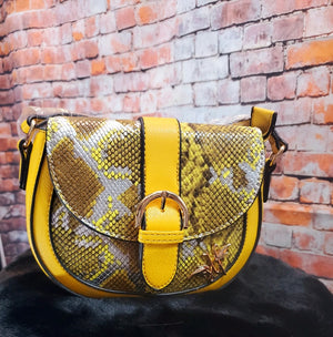 Snake Skin Crossbody Handbag