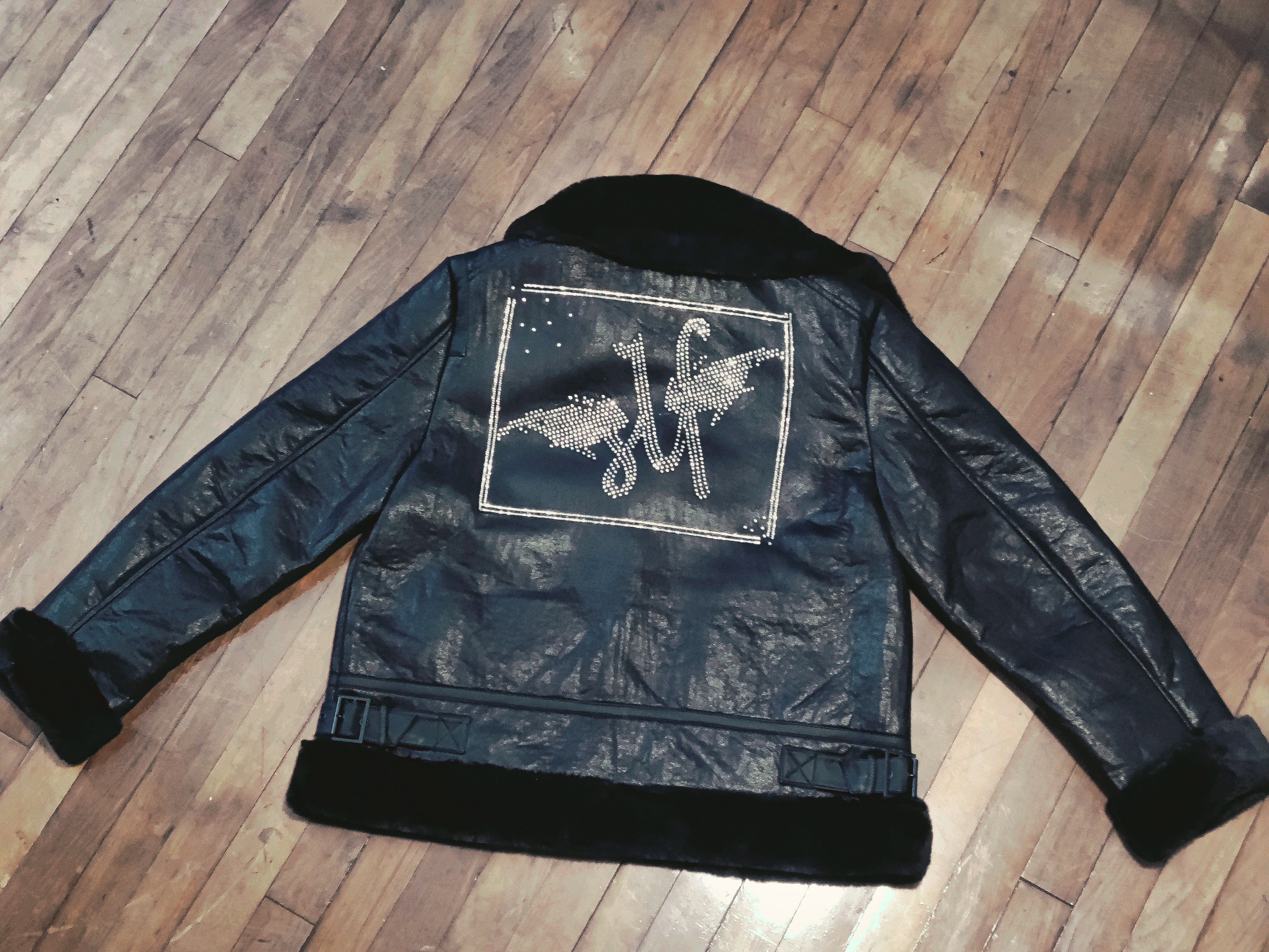 Women's Black Shearling Coat